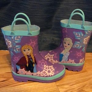 Girls Frozen rain boots